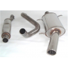 Linea de escape Acero inox Volkswagen Scirocco II 1.8 (82Kw/112Cv) 1981 - 1992