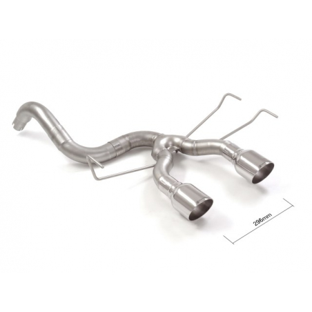 Tramo trasero con salidas redondas centrales INOX Abarth 500/595 (typ312) 1.4 TJET (140CV/103kW) 2012 - 2015