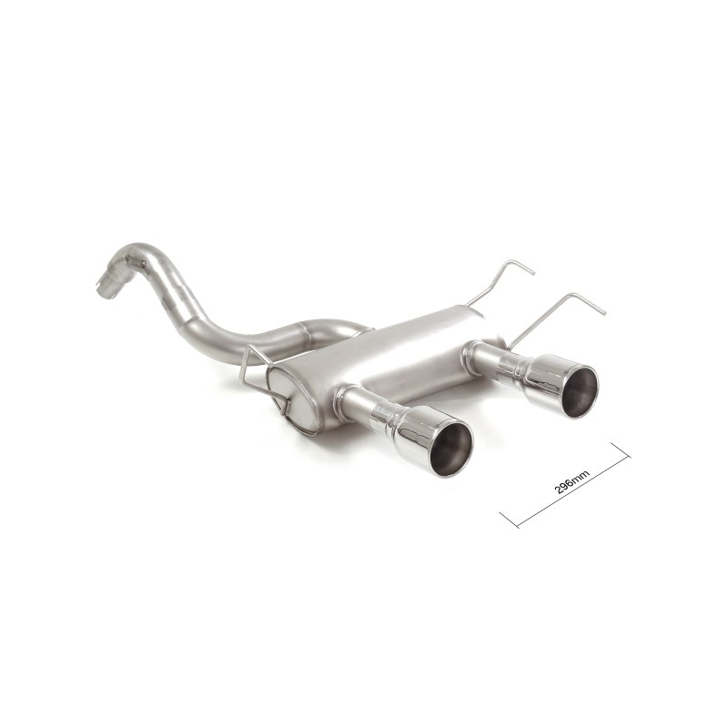 Silencioso trasero con salidas redondas INOX Abarth 500/595 (typ 312) 1.4TJET (180CV/132kW) 2013 - 2015