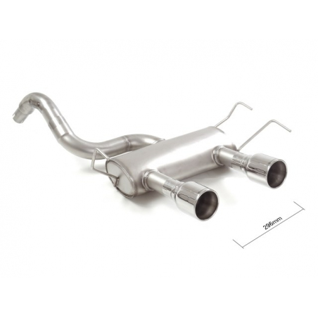 Silencioso trasero con salidas redondas INOX Abarth 500/595 (typ 312) 1.4TJET (180CV/132kW) 2013 - 2015