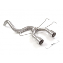 Tramo trasero en acero inox Abarth 500/595 (typ 312) 1.4TJET (180CV/132kW) 2013 - 2015