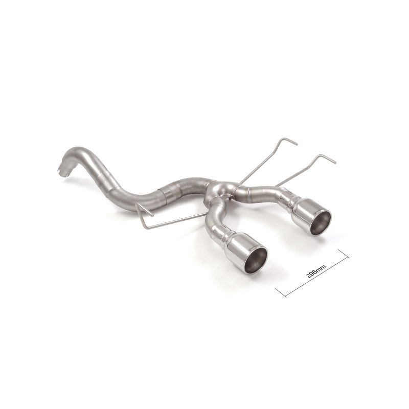 Tramo trasero en acero inox Abarth 500/595 (typ 312) 1.4TJET (180CV/132kW) 2013 - 2015