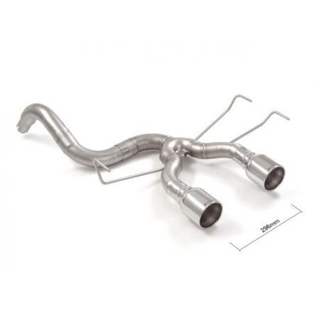 Tramo trasero en acero inox Abarth 500/595 (typ 312) 1.4TJET (180CV/132kW) 2013 - 2015