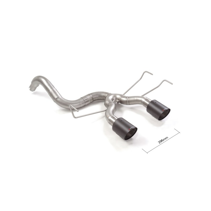 Tramo trasero con salidas redondas en acero inox Abarth 500/595 (typ 312) 1.4TJET (180CV/132kW) 2013 - 2015