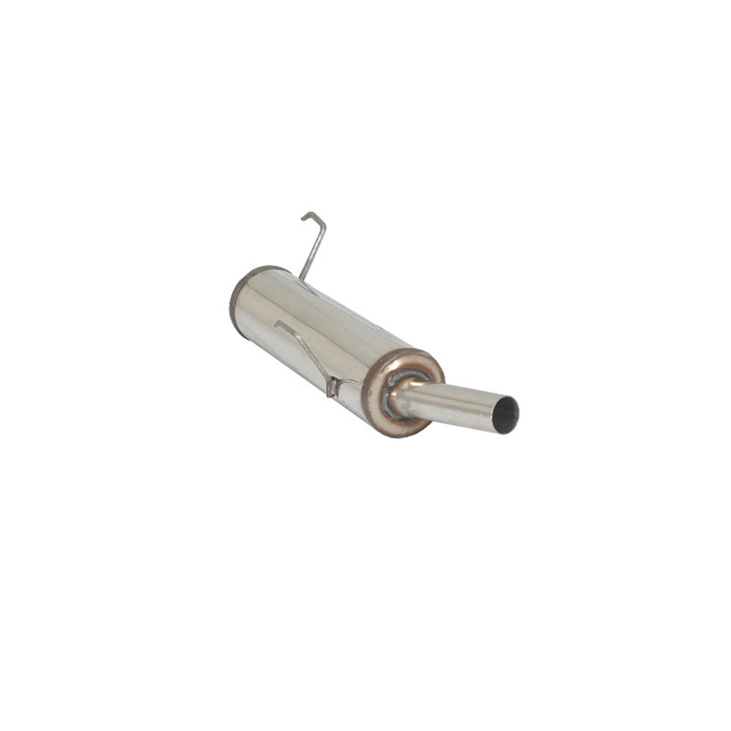 Silencioso trasero en acero inox Peugeot 206 1.1 (40kW/54CV) 2000 - 2009
