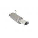 Escape trasero en acero inox Peugeot 206 1.1 (40kW/54CV) 2000 - 2009