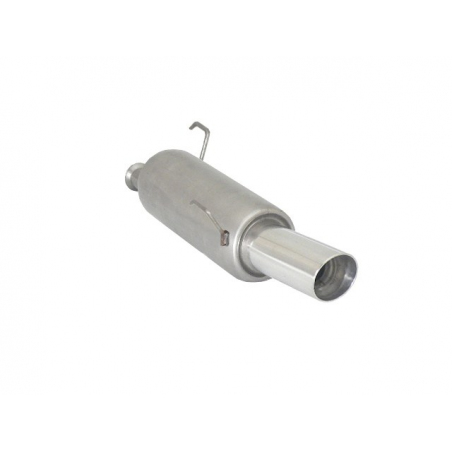 Escape trasero con salida redonda en acero inox Peugeot 206 1.1 (40kW/54CV) 2000 - 2009