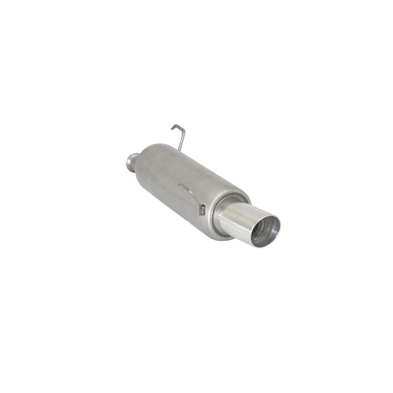 Escape trasero con salida redonda en acero inox Peugeot 206 2.0 16V GTi (100kW/136CV) 2003 - 2009