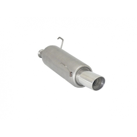 Escape trasero con salida redonda en acero inox Peugeot 206 2.0 16V GTi (100kW/136CV) 2003 - 2009