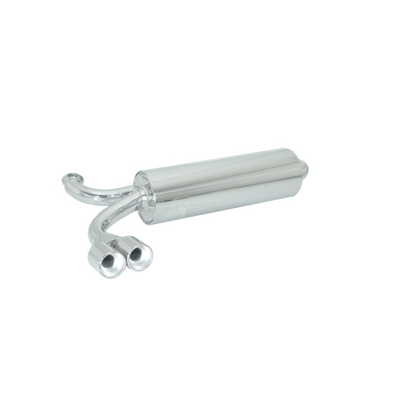 Silencioso trasero en acero inox Peugeot 206 RC 2.0 (130kW/177CV) 2003 - 2009