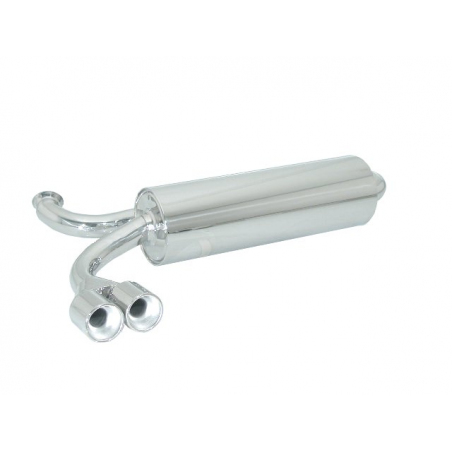 Silencioso trasero en acero inox Peugeot 206 RC 2.0 (130kW/177CV) 2003 - 2009