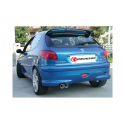 Silencioso trasero en acero inox Peugeot 206 RC 2.0 (130kW/177CV) 2003 - 2009