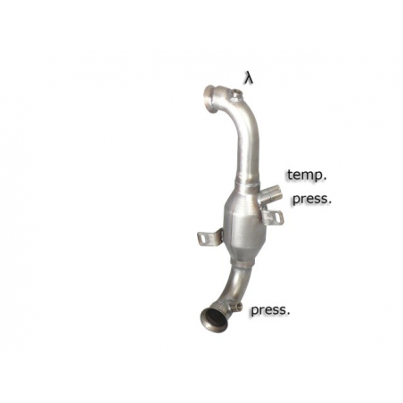 Catalizador + Tubo supresor FAP en acero inox Peugeot 207 1.6 HDi (82kW/112CV) 2010 - 2012