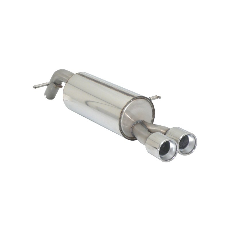 Silencioso trasero en acero inox Peugeot 207 1.6 16V THP GTi (128kW/175CV) 2007 - 2012