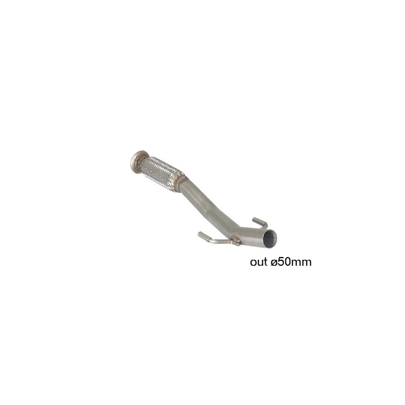 Tramo delantero con flexible en acero inox Peugeot 207 CC 1.6 16V THP (110kW/150CV)
