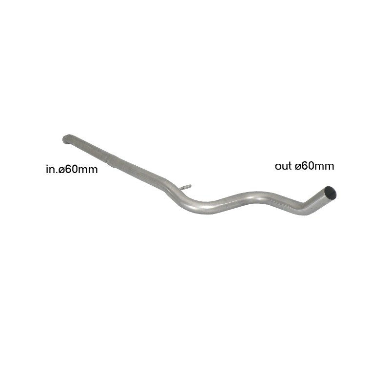 Tramo intermedio grupo N en acero inox Peugeot 208 1.6 GTi (147kW/200CV) 2013 - 2015