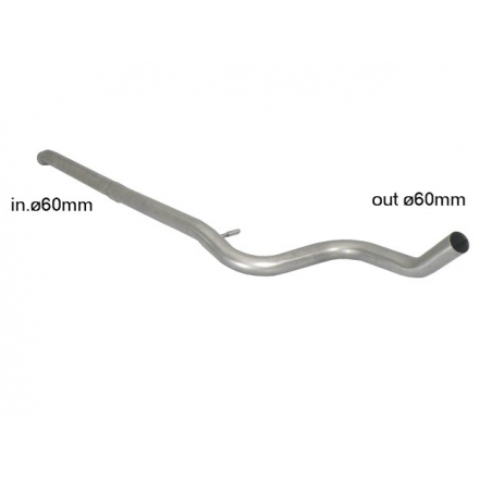 Tramo intermedio grupo N en acero inox Peugeot 208 1.6 GTi (147kW/200CV) 2013 - 2015