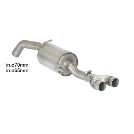 Silencioso trasero en acero inox Peugeot RCZ 1.6 Turbo (147kW/200CV) 2010 - 2015