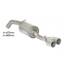 Escape trasero en acero inox Peugeot RCZ 1.6 Turbo (147kW/200CV) 2010 - 2015