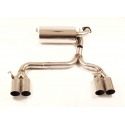 Silencioso Duplex trasero en acero inox