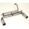 Escape Duplex trasero en acero inox Peugeot 107 1.0l 12V (50Kw/68Cv) 2005 - 2014