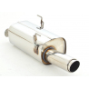 Silencioso trasero en acero inox Peugeot 206 1.1 (40/44kW) - 1.4 (55kW) 09/1998 - 02/2009