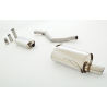 Línea de escape Deportiva acero inox Peugeot 206 1.4 (55kW/75CV) 09/1998 - 02/2009