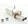 Silencioso trasero en acero inox Peugeot 206 1.6 16V (80kW/110CV) 09/1998 - 02/2009