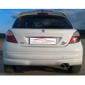 Silencioso trasero en acero inox Peugeot 207 1.4 HDI (50kw/68Cv) 2006 - 2015
