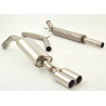 Línea de escape acero inox 70mm Peugeot RCZ 1.6 Turbo (115kW/156CV) 2010 - 2015