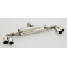Silencioso trasero Duplex en acero inox 76mm Audi TT 8J 1.8l TFSI (118kw/160Cv) 2006 - 2014 Coupe & Roadster