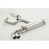 Línea de escape Cat-back Acero inox 76mm Audi TT 8J 1.8l TFSI (118kw/160Cv) 2006 - 2014 Coupe & Roadster