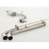 Línea de escape Acero inox 76mm Audi TT 8J 2.0l TFSI Quattro (147Kw/200Cv) 2006 - 2014 Coupe & Roadster