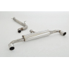 Línea de escape Duplex Deportiva acero inox 76mm Audi TT 8J 2.0l TFSI Quattro (155Kw/211Cv) 2006 - 2014 Coupe & Roadster