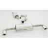 Línea de escape Duplex Acero inox 70mm Audi TT 8J 3.2l V6 Quattro (184kw/250Cv) 2006 - 2014 Coupe & Roadster