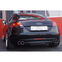 Línea de escape Duplex Deportiva acero inox 76mm Audi TT 8J 2.0l TFSI (147Kw/200Cv) 2006 - 2014 Coupe & Roadster