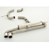 Línea de escape Acero inox 76mm Audi TT 8J 2.0l TFSI (147Kw/200Cv) 2006 - 2014 Coupe & Roadster