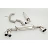 Línea de escape Duplex Acero inox 76mm Audi TT 8J 2.0l TFSI (147Kw/200Cv) 2006 - 2014 Coupe & Roadster