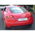 Línea de escape Deportiva acero inox 76mm Audi TT 8J 2.0l TFSI (155Kw/211Cv) 2006 - 2014 Coupe & Roadster