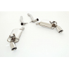 Escape trasero Duplex en acero Inox 76mm Chevrolet Camaro 6.2l V8 Coupe (318Kw/433Cv) 2011 - 2016