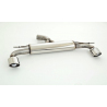 Escape trasero Duplex en acero Inox 76mm Volkswagen Scirocco III R 2.0 TSI (195kw/265Cv) 2008 - 2014
