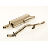 Escape trasero en acero Inox Bmw E30 316i 1.6i (73kw/100Cv) 1987 -1993 Touring