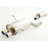 Línea de escape Deportiva acero inox Bmw E46 318i 2.0 (105kw/143Cv) 1998 - 2006