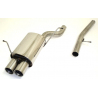 Escape trasero en acero Inox Bmw E46 318td 2.0 (85kw/115Cv) 1998 - 2006 Compact