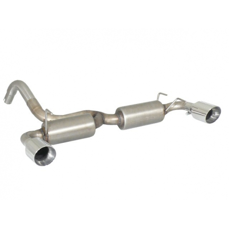 Silencioso trasero doble en acero inox con salidas redondas 102 mm Abarth 696 Typ 312 1.4 T-Jet (121Kw/165Cv) 2009 - Hoy