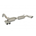 Silencioso trasero doble en acero inox 2x60 mm Abarth 696 Typ 312 1.4 T-Jet (121Kw/165Cv) 2009 - Hoy