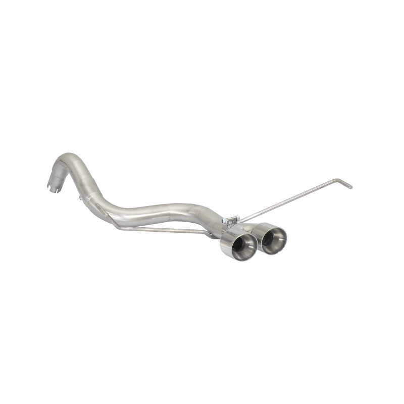 Tramo trasero grupo N en acero inox 2x80 mm Abarth 696 Typ 312 1.4 T-Jet (132Kw/180Cv) 2009 - Hoy