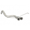 Tramo trasero grupo N en acero inox 2x80 mm Abarth 696 Typ 312 1.4 T-Jet (132Kw/180Cv) 2009 - Hoy