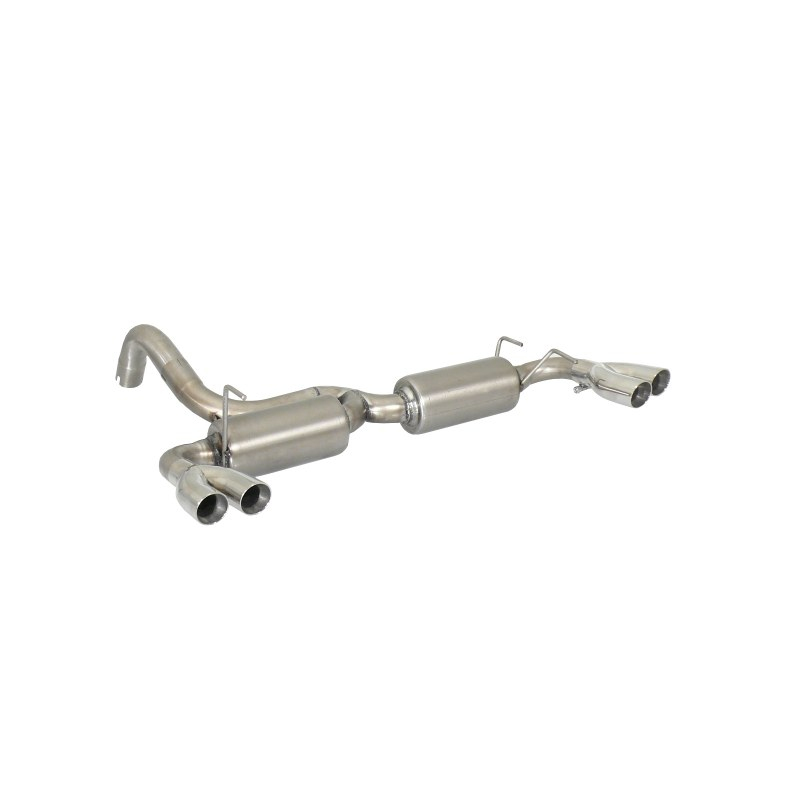 Escape trasero duplex en acero Inox 2x60mm grupo N Abarth 696 Typ 312 1.4 T-Jet (132Kw/180Cv) 2009 - Hoy