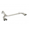 Tramos traseros grupo N doble en acero inox 2x60mm grupo N Abarth 696 Typ 312 1.4 T-Jet (132Kw/180Cv) 2009 - Hoy